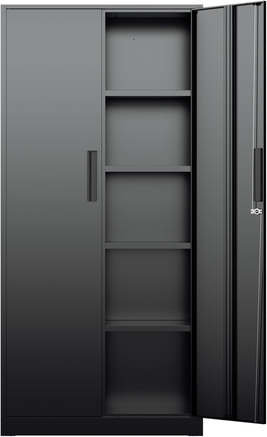 Office Furniture Warehouse - خزانة تخزين معدنية طويلة، خزانة فولاذية