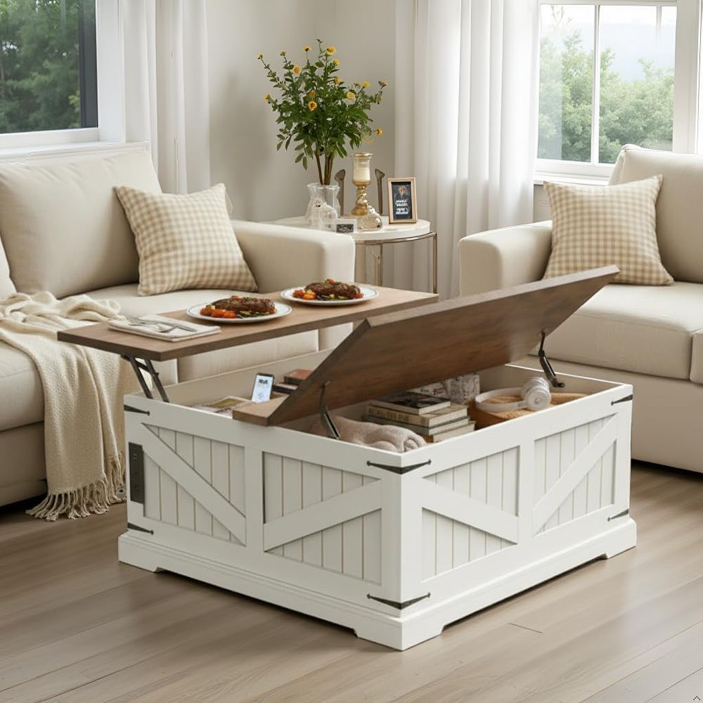 Adjustable Laptop Table - طاولة قهوة بارتفاع 36 بوصة مع