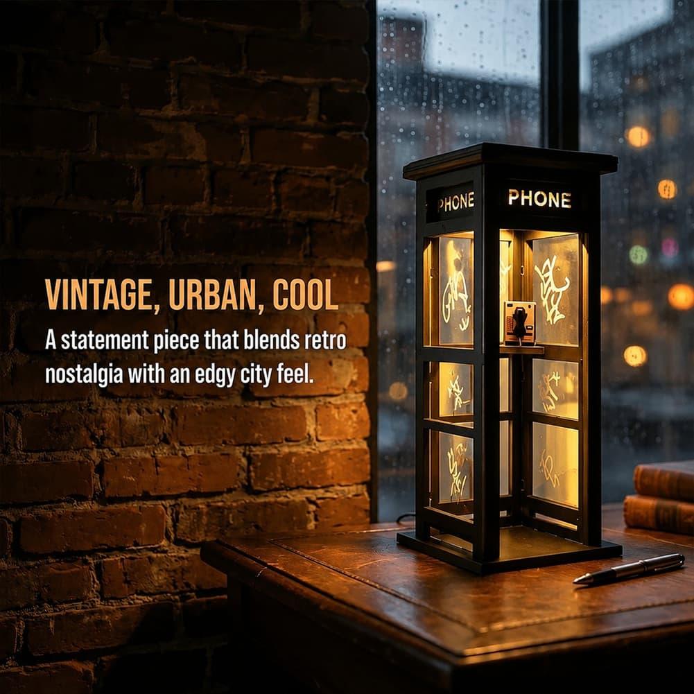 Office Furniture Brands - مصباح طاولة على شكل كشك هاتف