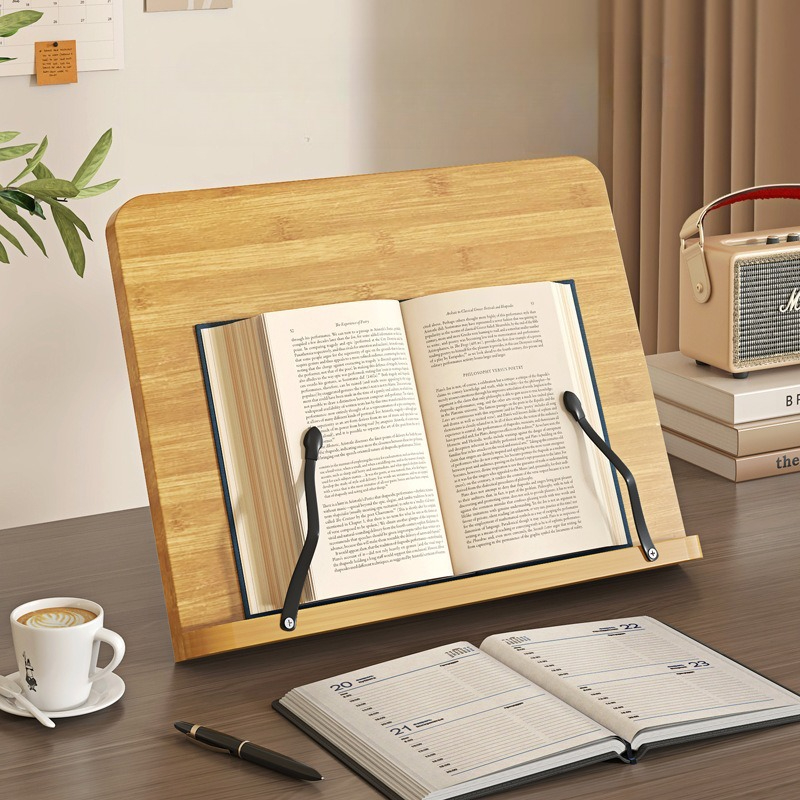 حامل كتب خشبي للقراءة، دعامة م - مراجعة Adjustable Laptop Table وسعره