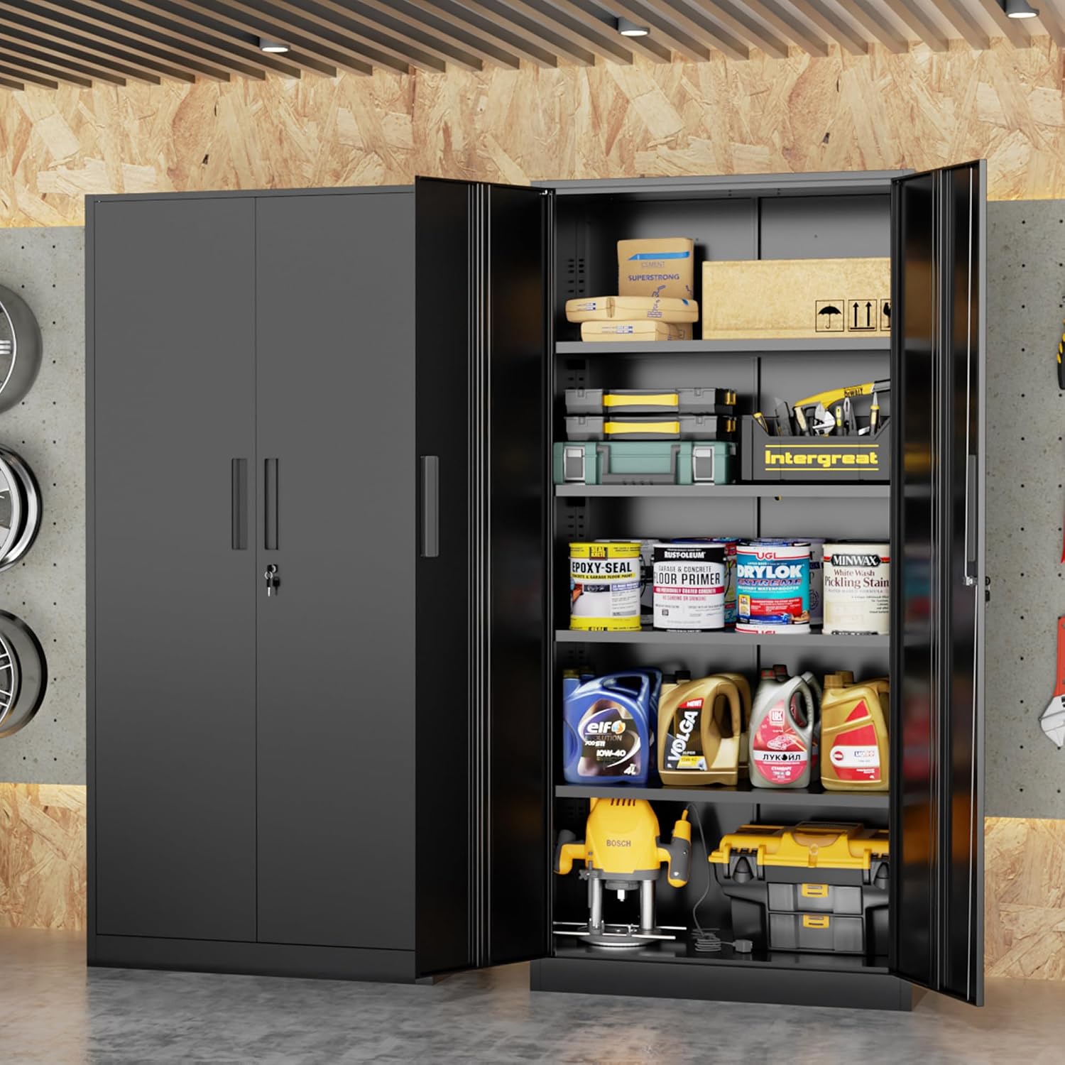 خزانة تخزين معدنية طويلة، خزان - مراجعة Office Furniture Warehouse وسعره