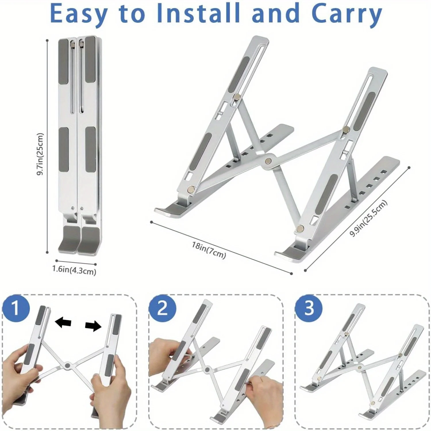 حامل كمبيوتر محمول من الألومني - مراجعة Adjustable Laptop Table وسعره