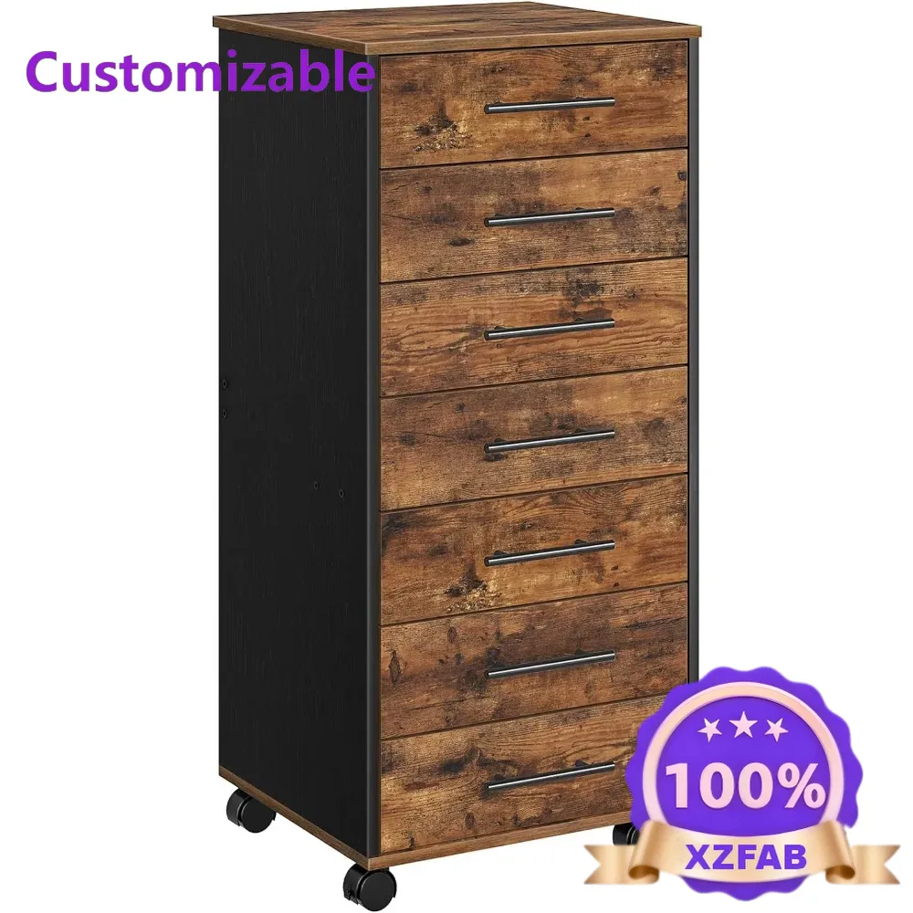 خزانة ملفات خشبية بـ 7 أدراج ب - مراجعة Office Furniture Factory وسعره