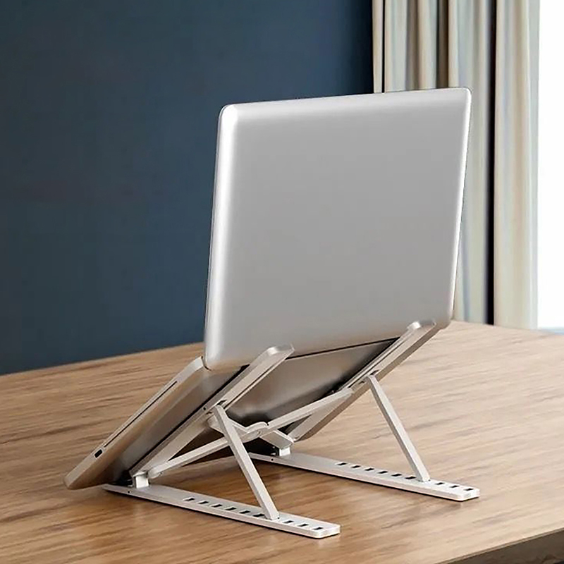 حامل كمبيوتر محمول بلاستيكي عا - مراجعة Adjustable Laptop Table وسعره
