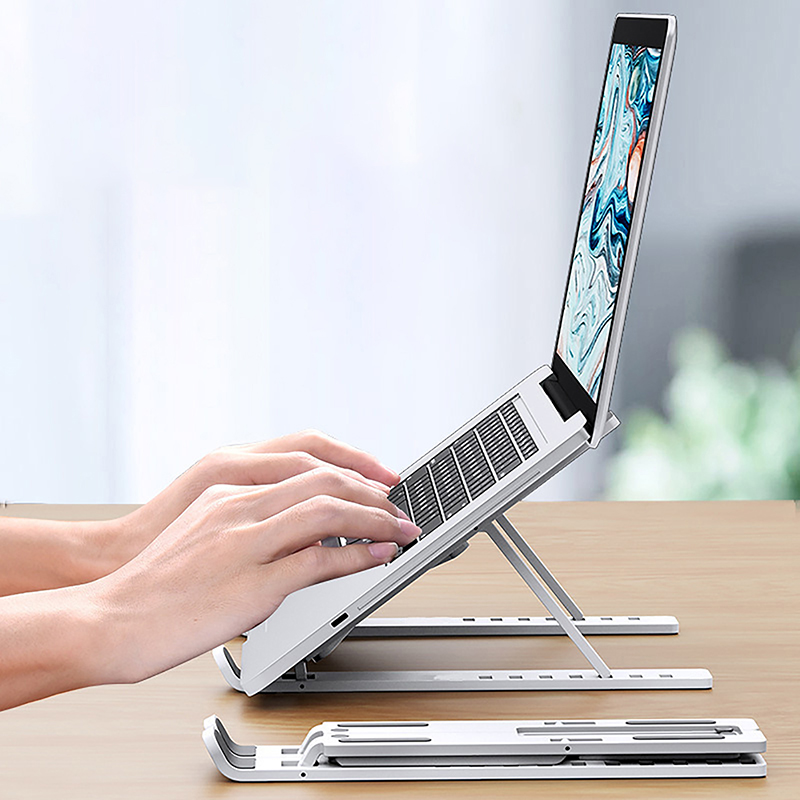 حامل كمبيوتر محمول بلاستيكي عا - مراجعة Adjustable Laptop Table وسعره